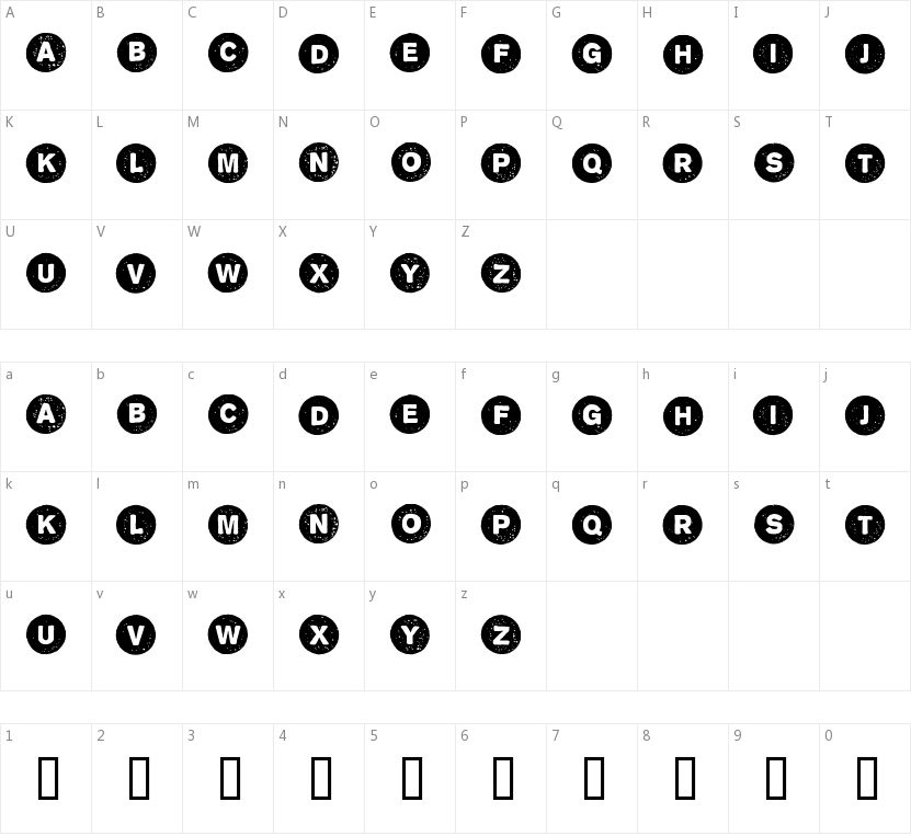 Section Intersection的字符映射图