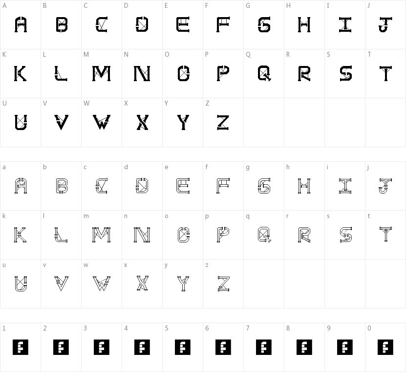 TS PipeStruct Plus的字符映射图