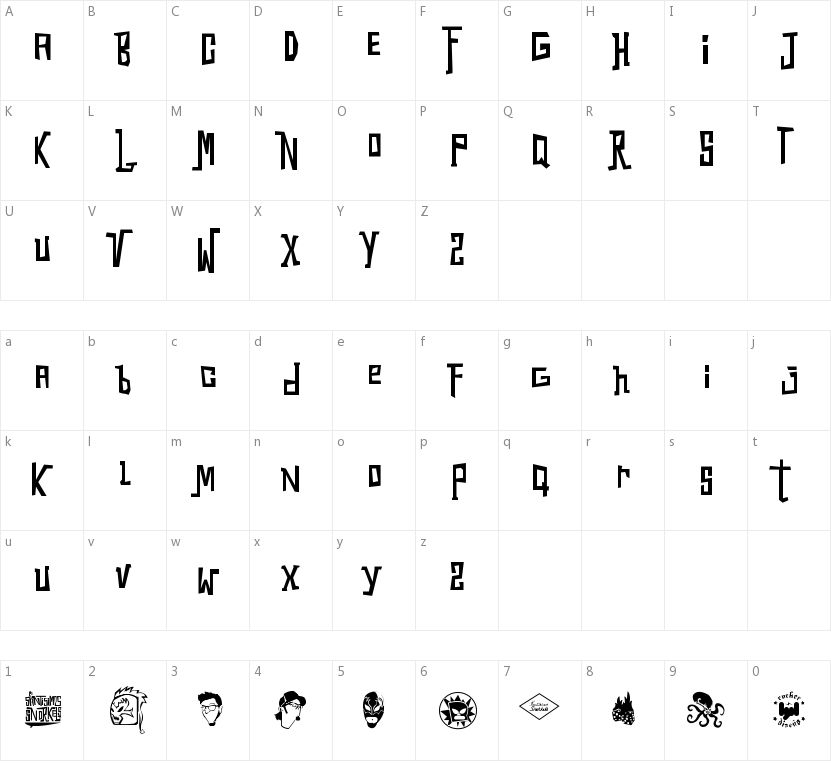 Los Snorks的字符映射图