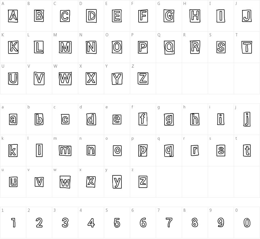 Highlight的字符映射图