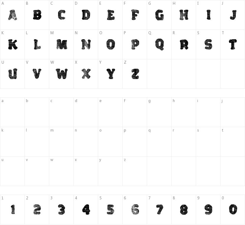 Variations的字符映射图