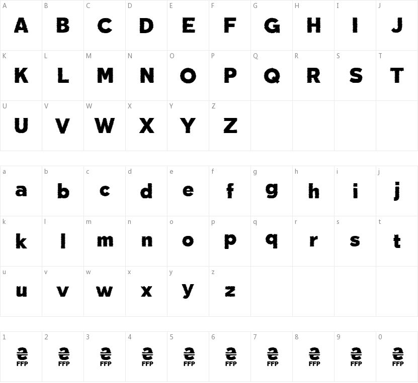 Deslucida的字符映射图