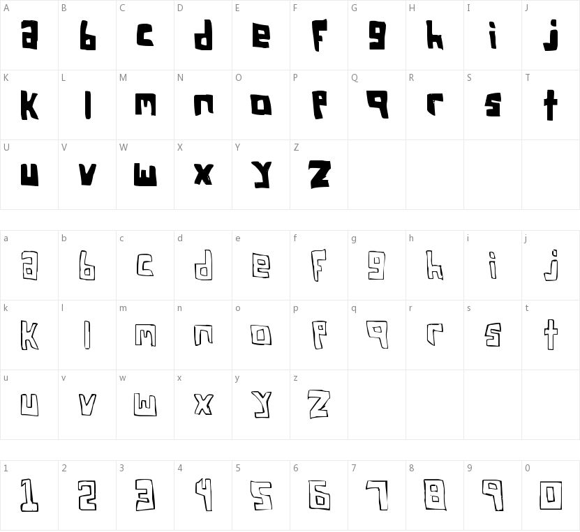 FSO Square Bracket的字符映射图