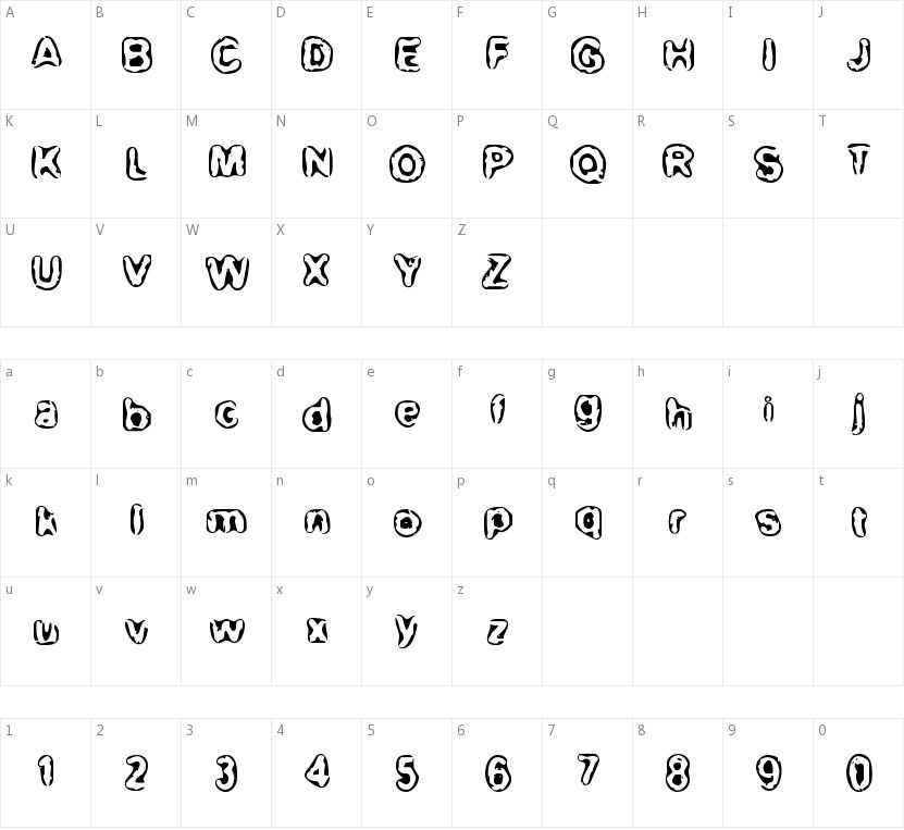 BN-Maxi的字符映射图