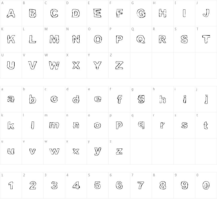 Grampslung的字符映射图