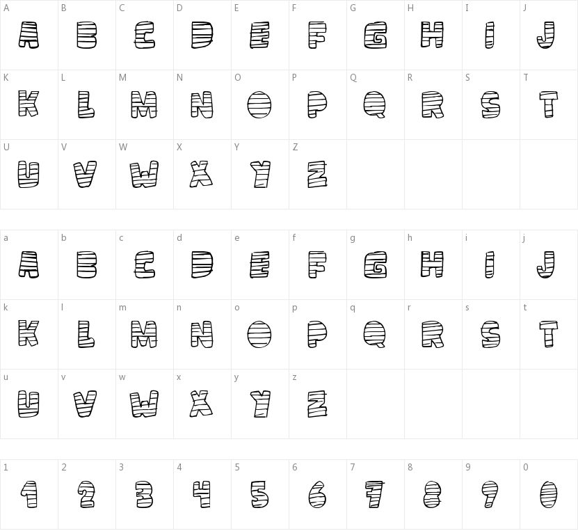 Loco TV的字符映射图