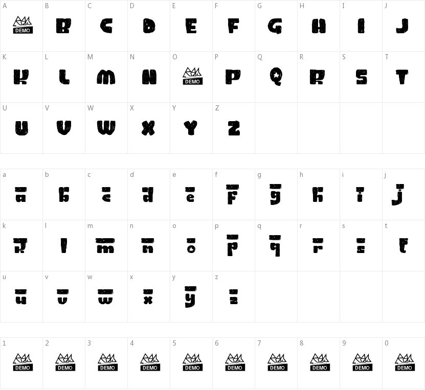 ConnyRocket的字符映射图