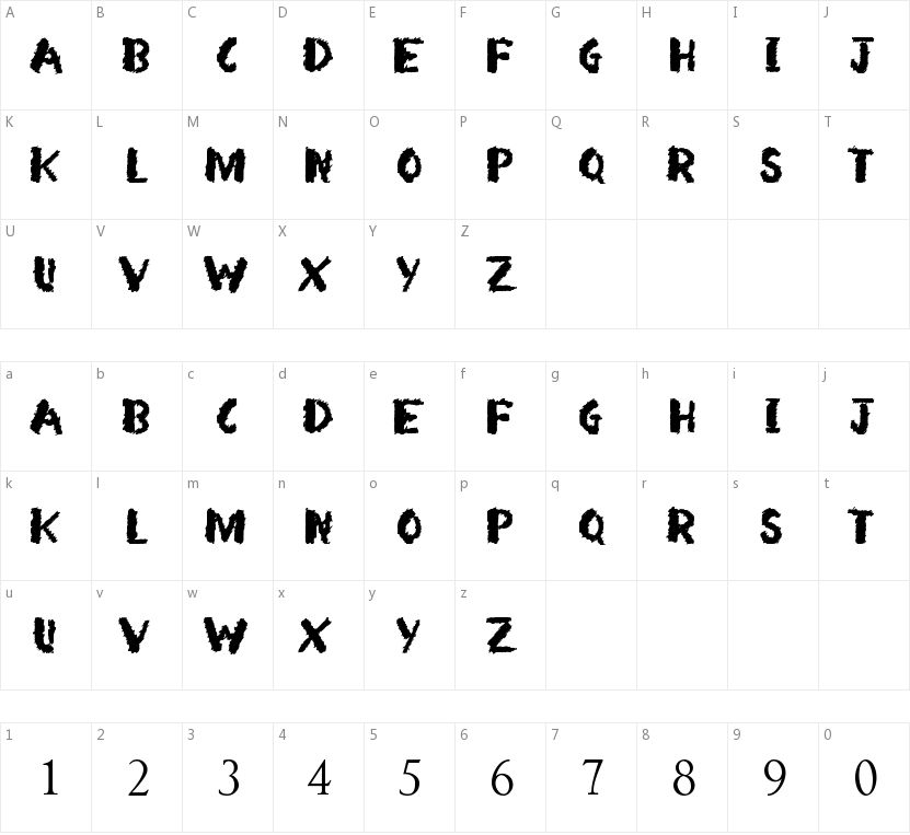 Arsonist的字符映射图