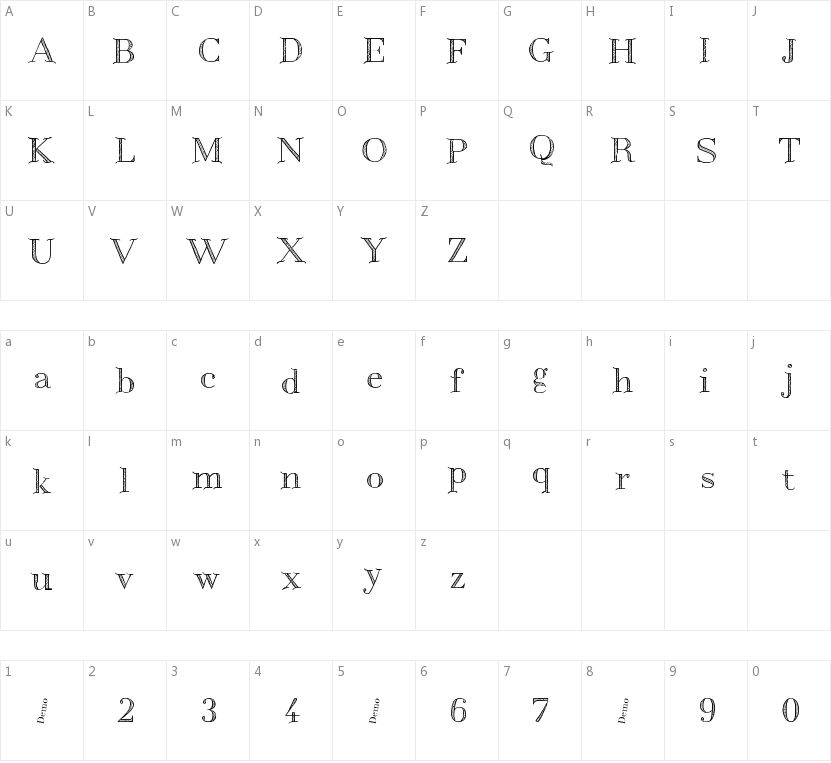 Centaurea的字符映射图