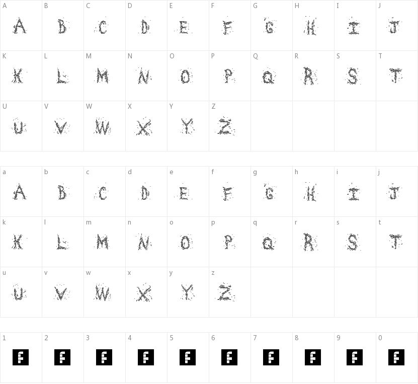 Chaos squares的字符映射图