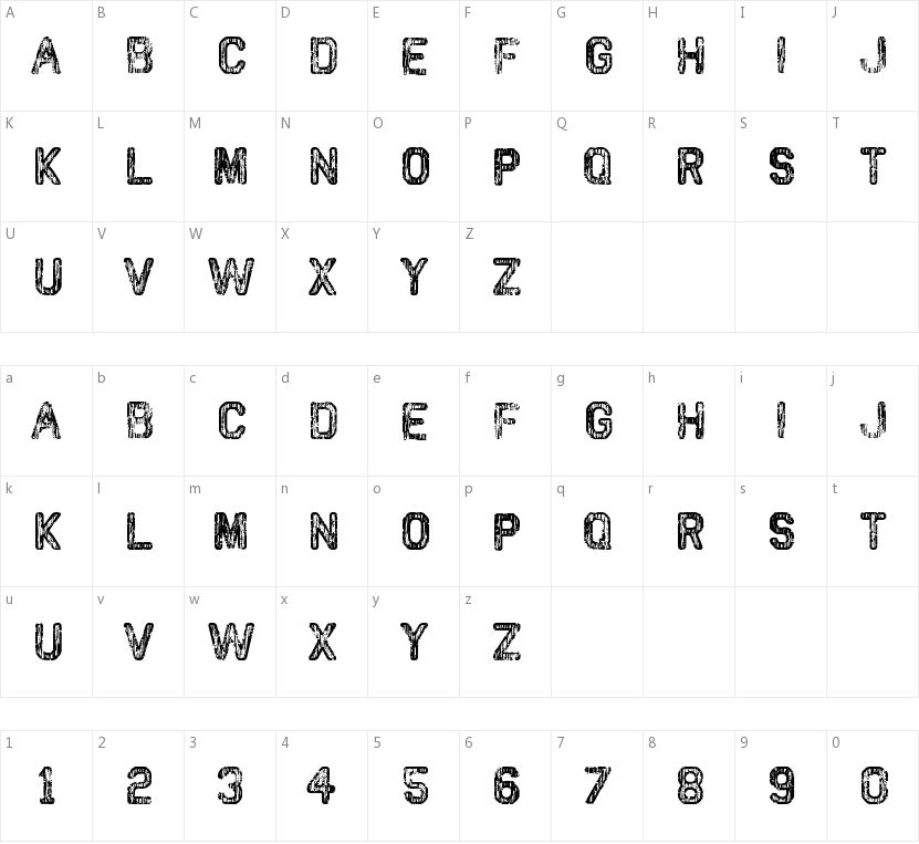 VTKS Classic的字符映射图