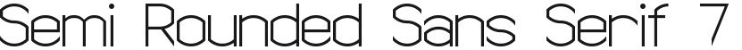 Semi Rounded Sans Serif 7的封面图