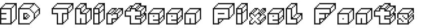 3D Thirteen Pixel Fonts的封面图