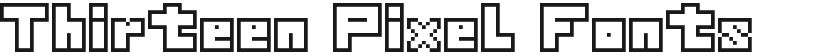 Thirteen Pixel Fonts的预览图