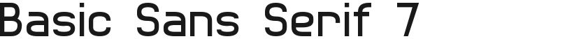 Basic Sans Serif 7的封面图
