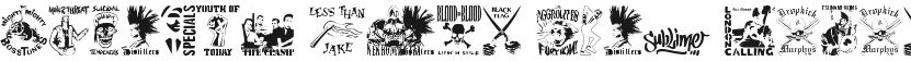 Stencil Punks Band Logos的封面图