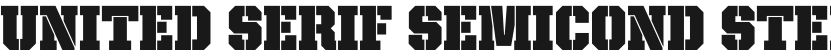 United Serif SemiCond Stencil的封面图