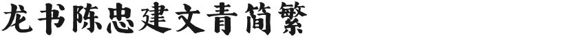 龙书陈忠建文青简繁的封面图