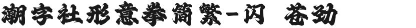 潮字社形意拳简繁-闪 苍劲的封面图
