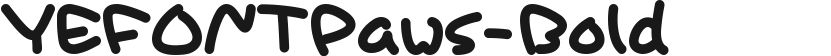 YEFONTPaws-Bold的封面图