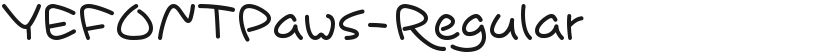YEFONTPaws-Regular的封面图