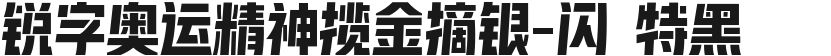 锐字奥运精神揽金摘银-闪 特黑的封面图