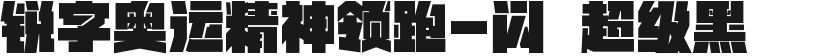 锐字奥运精神领跑-闪 超级黑的封面图