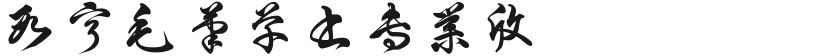段宁毛笔草书专业版的封面图