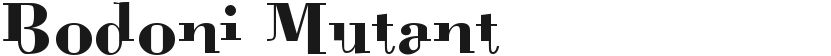 Bodoni Mutant的封面图